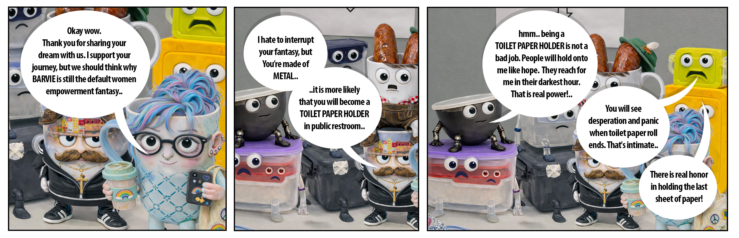 Office Kitchen Unhinged - S01E04 - Comics Series Panelset 3-6