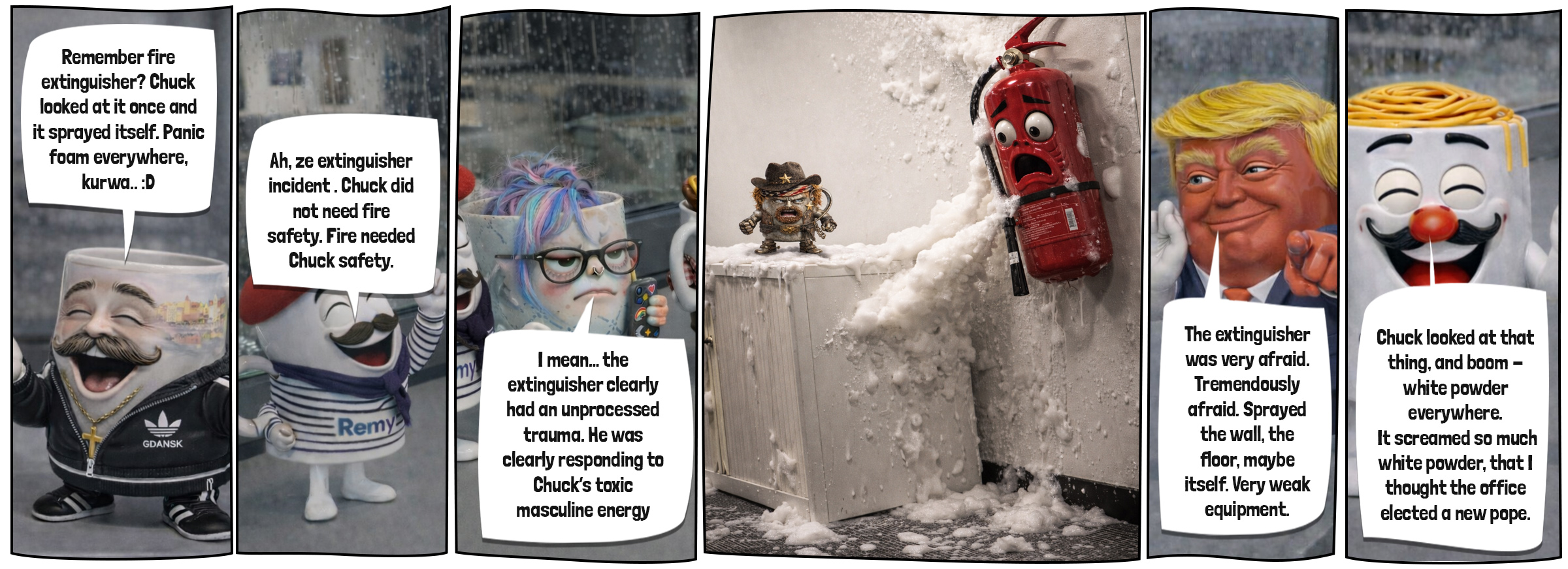 Office Unhinged - S01E05 - Comics Series Panelset